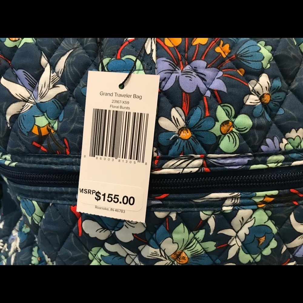 NWT Vera Bradley Floral Bursts Grand Traveler bag. - Picture 2 of 6